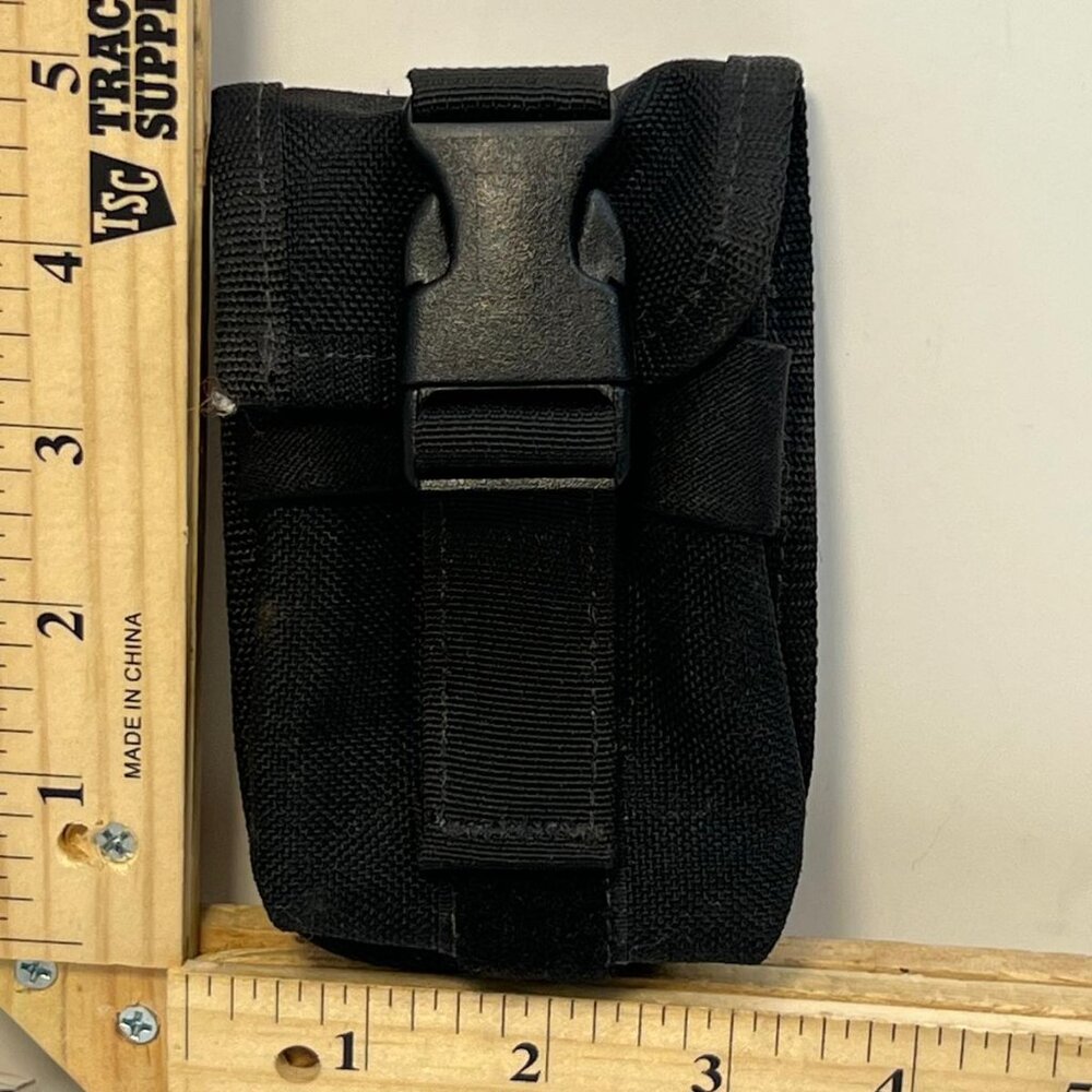 Black Nylon Utility Belt Pouch Black Tactical Buckle EDC Multi Tool Holder
